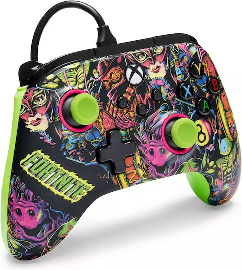 PowerA Advantage Ενσύρματο Gamepad για PC / Xbox One / Xbox Series Fortnite Glow