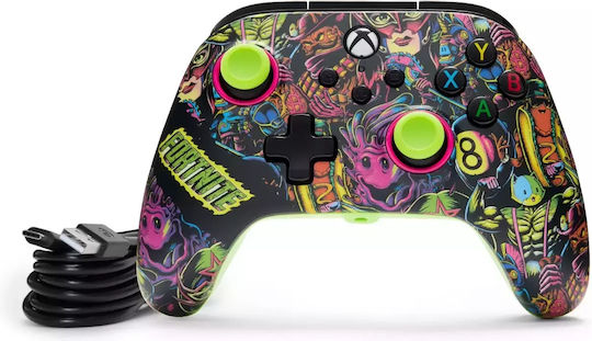 PowerA Advantage Ενσύρματο Gamepad για PC / Xbox One / Xbox Series Fortnite Glow
