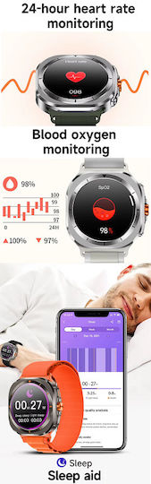 Z7 Ultra Smartwatch with Heart Rate Monitor (Orange)
