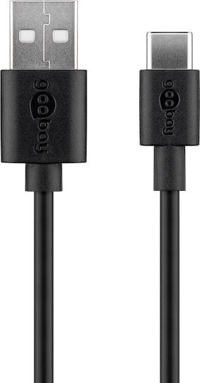 Goobay Charger with USB-A Port and Cable USB-C 5W Blacks (45298)