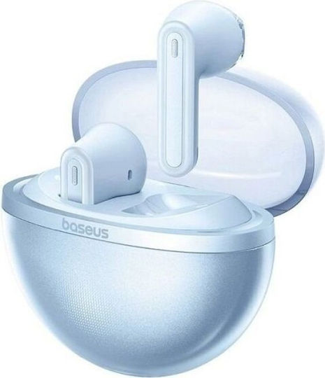 Baseus Bowie E5 Earbud Bluetooth Handsfree Ακουστικά με Θήκη Φόρτισης Μπλε