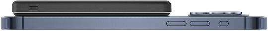 Goobay 70182 MagSafe Power Bank 5000mAh 15W με Θύρα USB-C Μαύρο