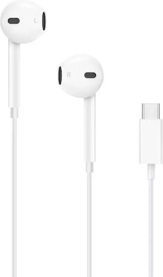 Tech-Protect Ultraboost Earbuds Freisprecheinrichtung Kopfhörer mit Stecker USB-C Weiß