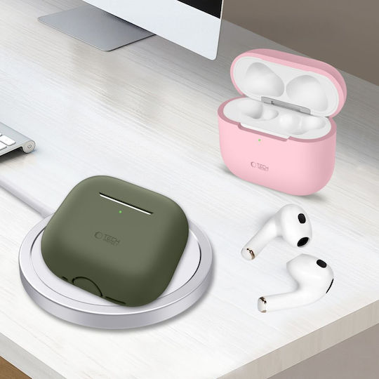 Tech-Protect Silicone Case Hülle Silikon Black für Apple AirPods 4