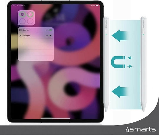 4Smarts 540565 Ψηφιακή Γραφίδα Αφής για Apple iPad/ iPad Pro σε Λευκό χρώμα 540565