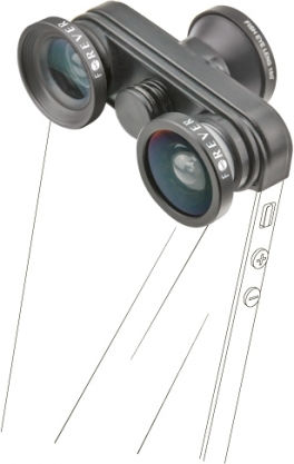 Forever SL-210 4in1 Set for iPhone 5 Phone Camera Lenses Fisheye Macro Wide Angle