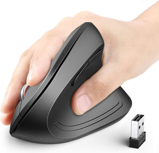 iClever WM-101 Wireless Ergonomic Vertical Mouse Black