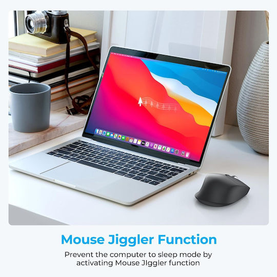iClever MD360 Kabellos Ergonomisch Bluetooth Maus Schwarz