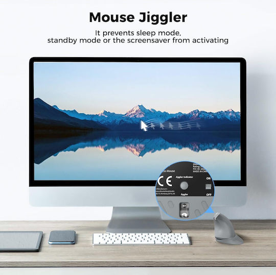 iClever TM254G Wireless Ergonomic Mouse Gray