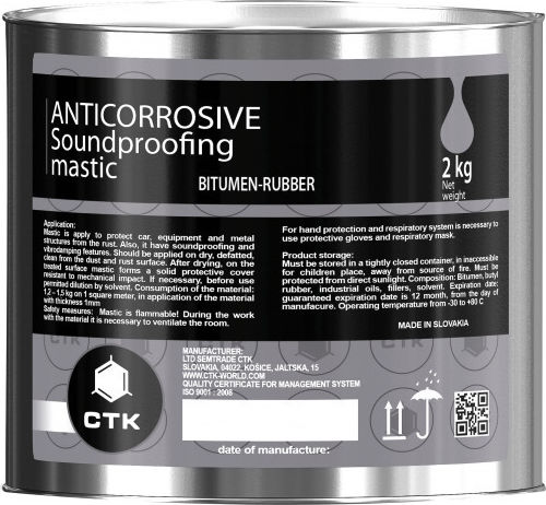 CTK Anticorrosive Soundproofing Mastic 1τμχ