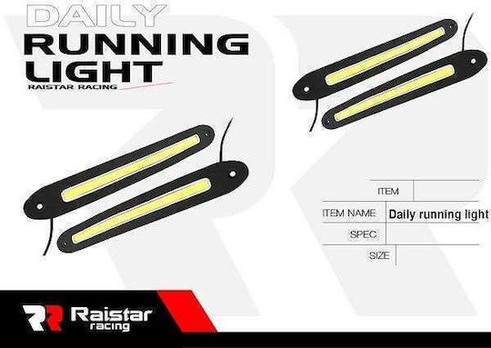 Raistar Ορθογώνιο Φως Ημέρας Αυτοκινήτου LED 12V 75cm 1τμχ