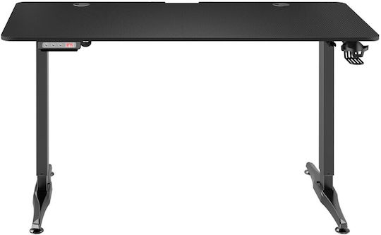 Ηλεκτρικό Γραφείο Gaming Hero 8.5 με Ρυθμιζόμενο Ύψος 140x60x74εκ. Black