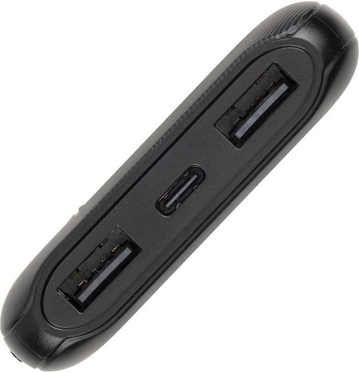 Rivacase VA2031 Power Bank 10000mAh mit 2 USB-A Anschlüssen Schwarz