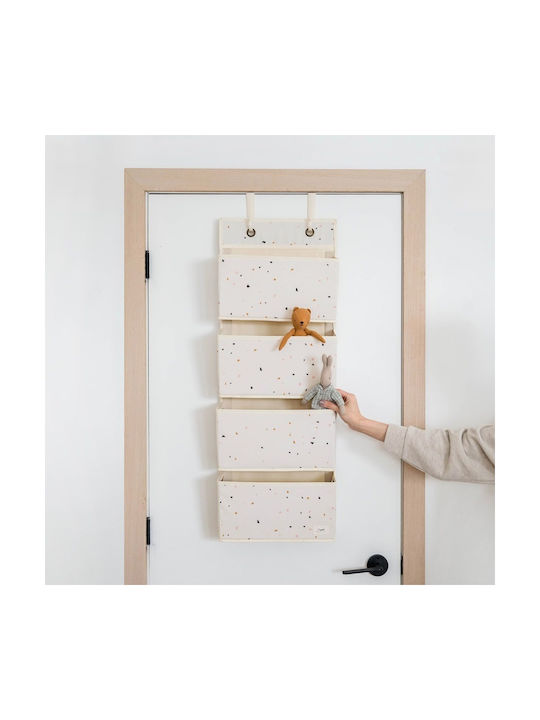 3 Sprouts Wooden Kids Wall Hanger with Hooks Ekrou