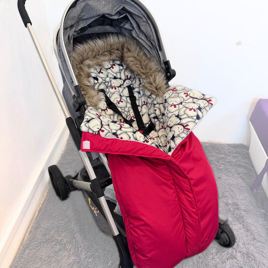 Kinderwagen-Fußsack Rot