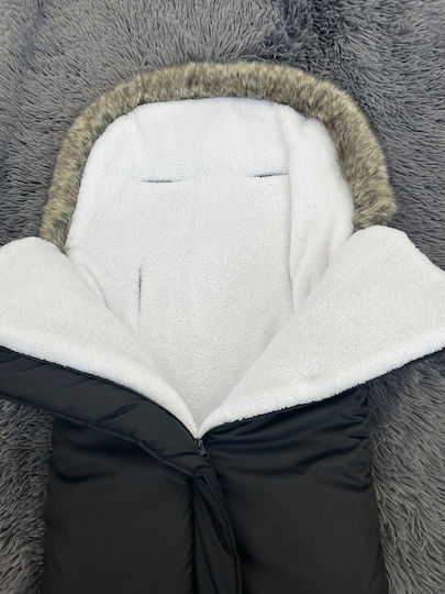 Kinderwagen-Fußsack Schwarz