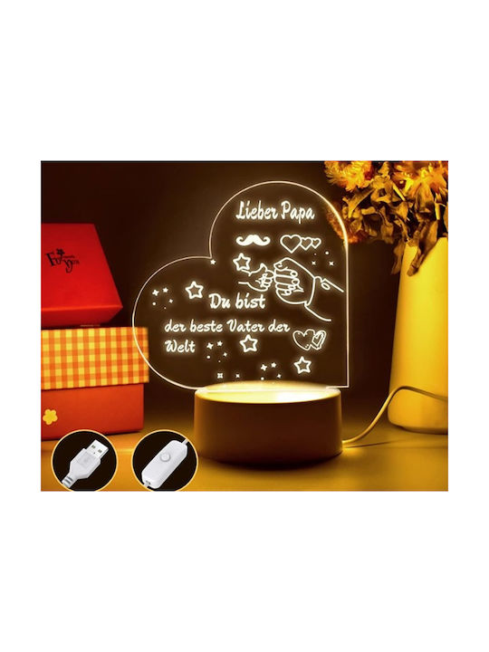 Dekorative Lampe 3D-Illusion Transparent