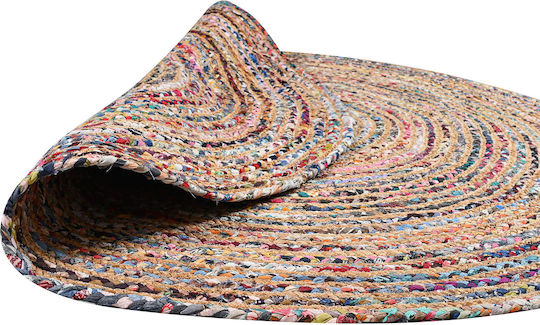 Rug Round from Jute Beige