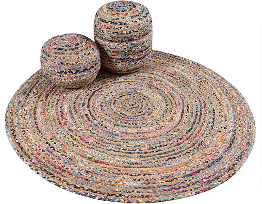 Rug Round from Jute Beige