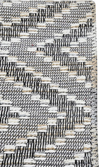Teppich Rechteckig Synthetisch,Polyester/Cotton/Leather Gray