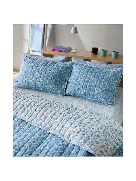 Kentia Dalida Coverlet Queen Size from Polyester 01 Blue 240x220cm