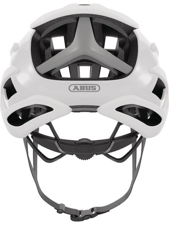 Abus Fahrradhelm Straße mit MIPS Schutz Weiß