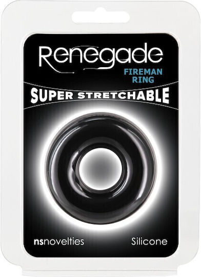 Renegade Fireman Ring Medium Black Nstoys1185
