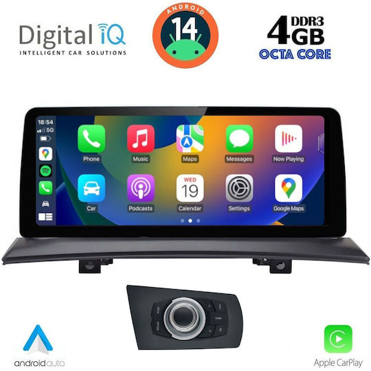 Digital IQ Ηχοσύστημα Αυτοκινήτου για BMW X3 (E83) 2003-2010 (Bluetooth/USB/WiFi/GPS/Apple-Carplay/Android-Auto) με Οθόνη Αφής 10.25"
