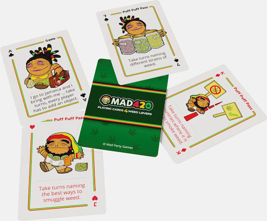 Карти за игра Mad420 Настолна игра 18+