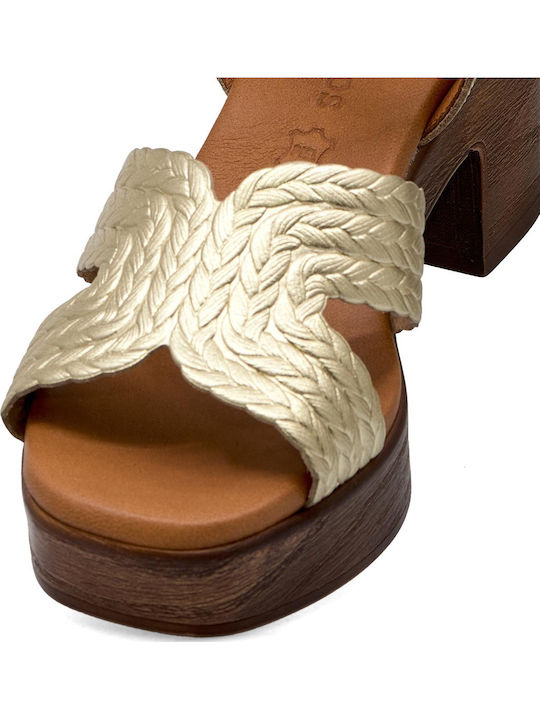 Leather Sandals Gold