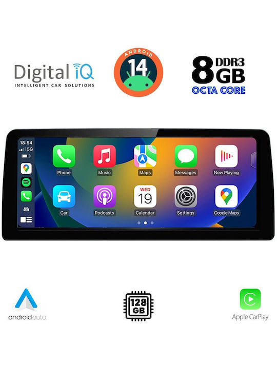 Digital IQ Car Audio System for BMW X3 (F25) / X4 (F26) 2016-2017 (Bluetooth/USB/WiFi/GPS/Apple-Carplay/Android-Auto) with Touch Screen 12.3"