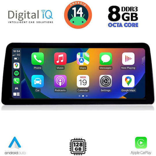 Digital IQ Car Audio System for BMW G30 2016 (Bluetooth/USB/WiFi/GPS/Apple-Carplay/Android-Auto) with Touch Screen 12.3"