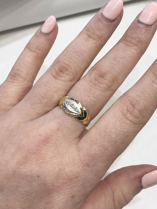 Antwnakakis Ring made of White gold 18K