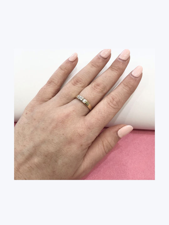 Antwnakakis Damen Ring aus Weißgold 18K