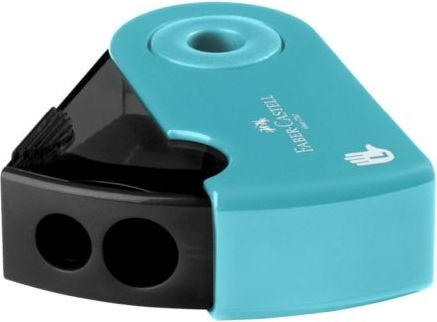 Faber-Castell Sleeve Πλαστική Διπλή Ξύστρα Τιρκουάζ