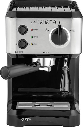 Gruppe Μηχανή Espresso 1050W Πίεσης 20bar Inox CM4677