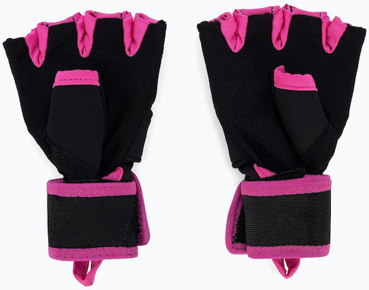 Everlast Unisex - Adult Sports Boxing Gel Gloves Evergel Handwraps, Black/Pink