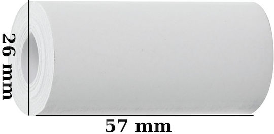 ACP Photo Paper 5τμχ. Ρολό (57x25) for Printers Thermal Sublimation/Transfer