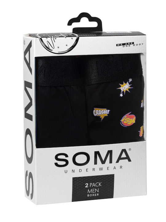 Ανδρικά Μποξεράκια Μαύρο 2Pack