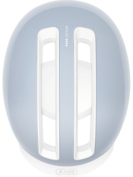 Abus Hud-y Pure Fahrradhelm Blau-Weiß Urban Größe L