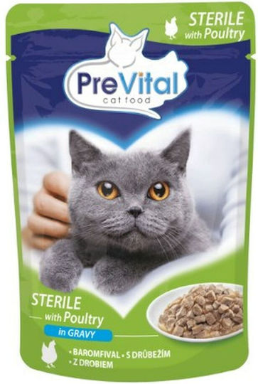 PreVital Nassfutter für Katzen mit Huhn 96x100gr