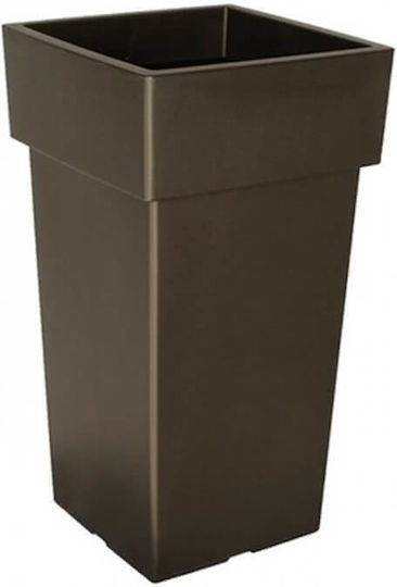 Viomes Linea Ghiveci Plastic Taupe 27x27x50cm.