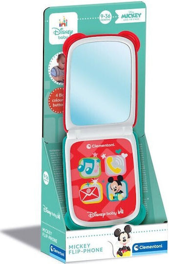 Clementoni Mickey Mouse Flip Phone Toy for 9+ Months