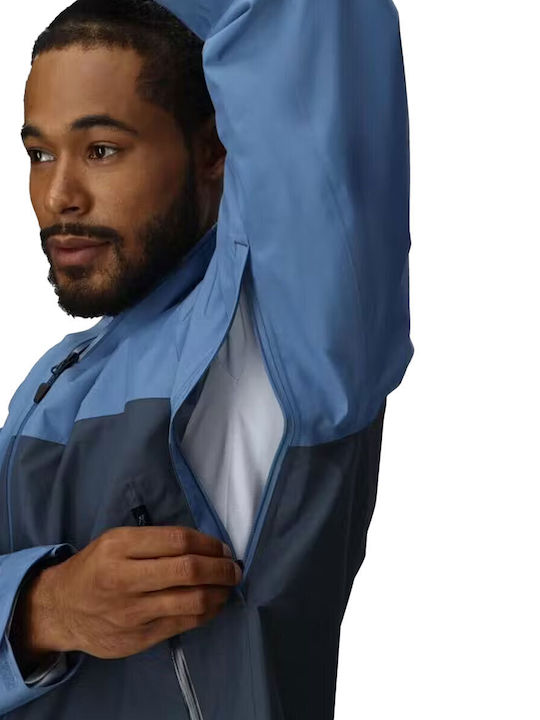 Minimalist Jacket Waterproof and Windproof Navy Blue