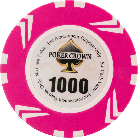 Pokeritems Set 500 Numbered Poker Chips 14gr in Suitcase