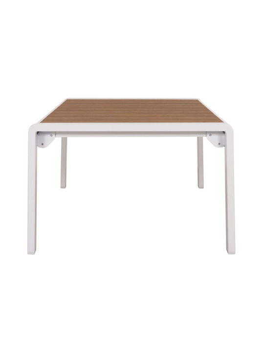 Tisch für kleine Außenbereiche Stabil Bentry White 53x65x35cm