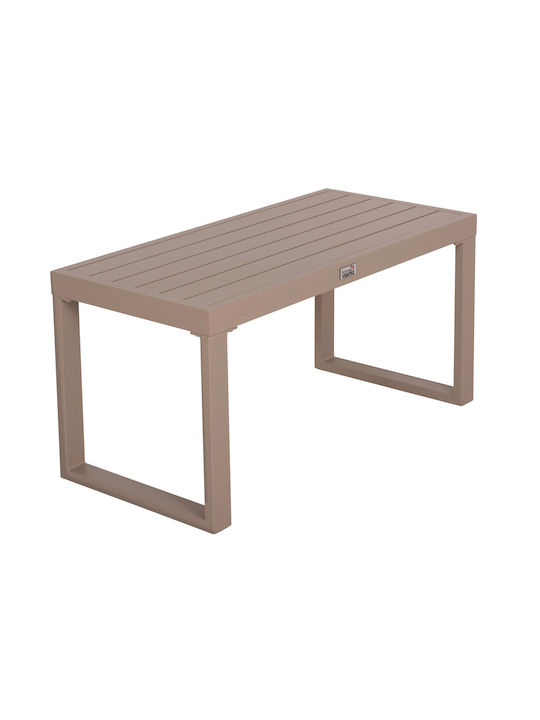 Sentry Auxiliary Outdoor Free Standing Aluminum Table Cappuccino 87x43xcm