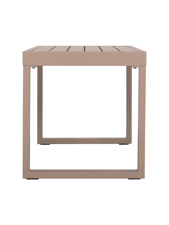Sentry Auxiliary Outdoor Free Standing Aluminum Table Cappuccino 87x43xcm