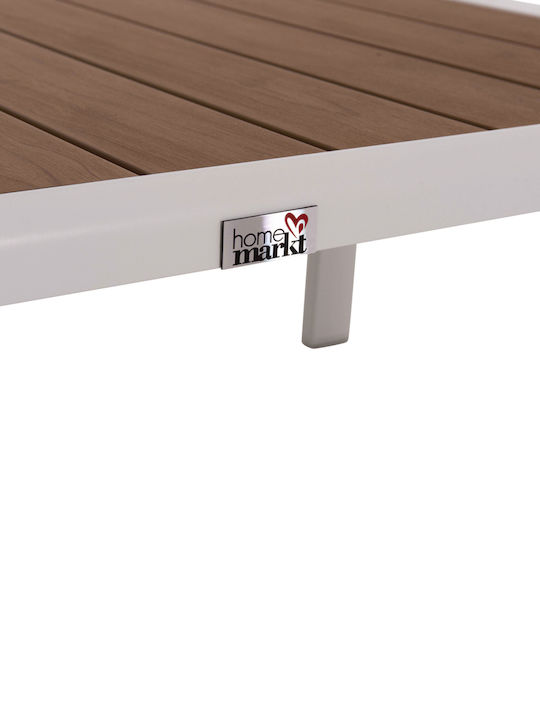 Tisch für kleine Außenbereiche Stabil Bentry White 53x65x35cm