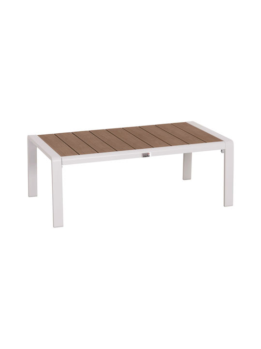 Tisch für kleine Außenbereiche Stabil Bentry White 53x65x35cm